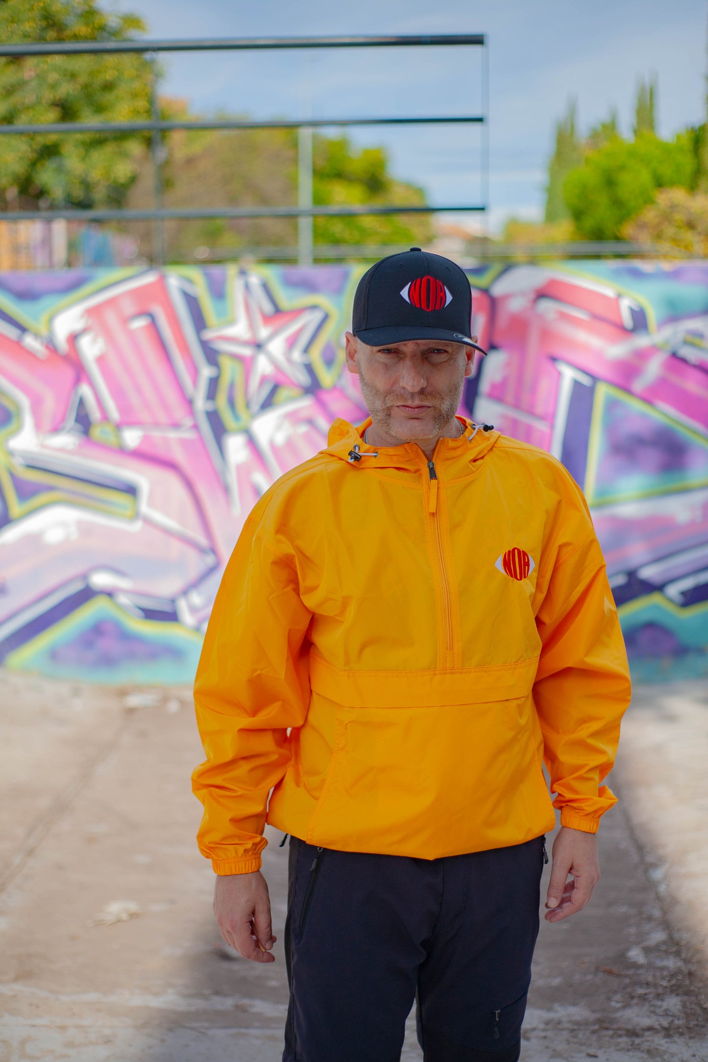 Chaqueta bordada plegable Champion