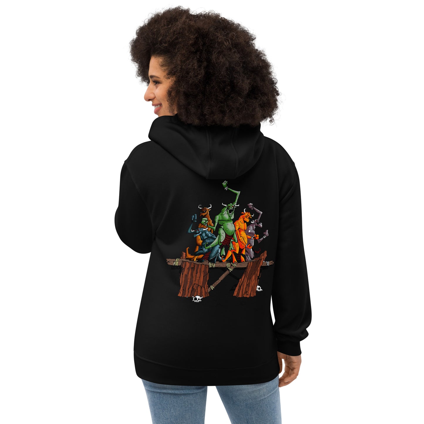 Sudadera con capucha logo bordado premium eco