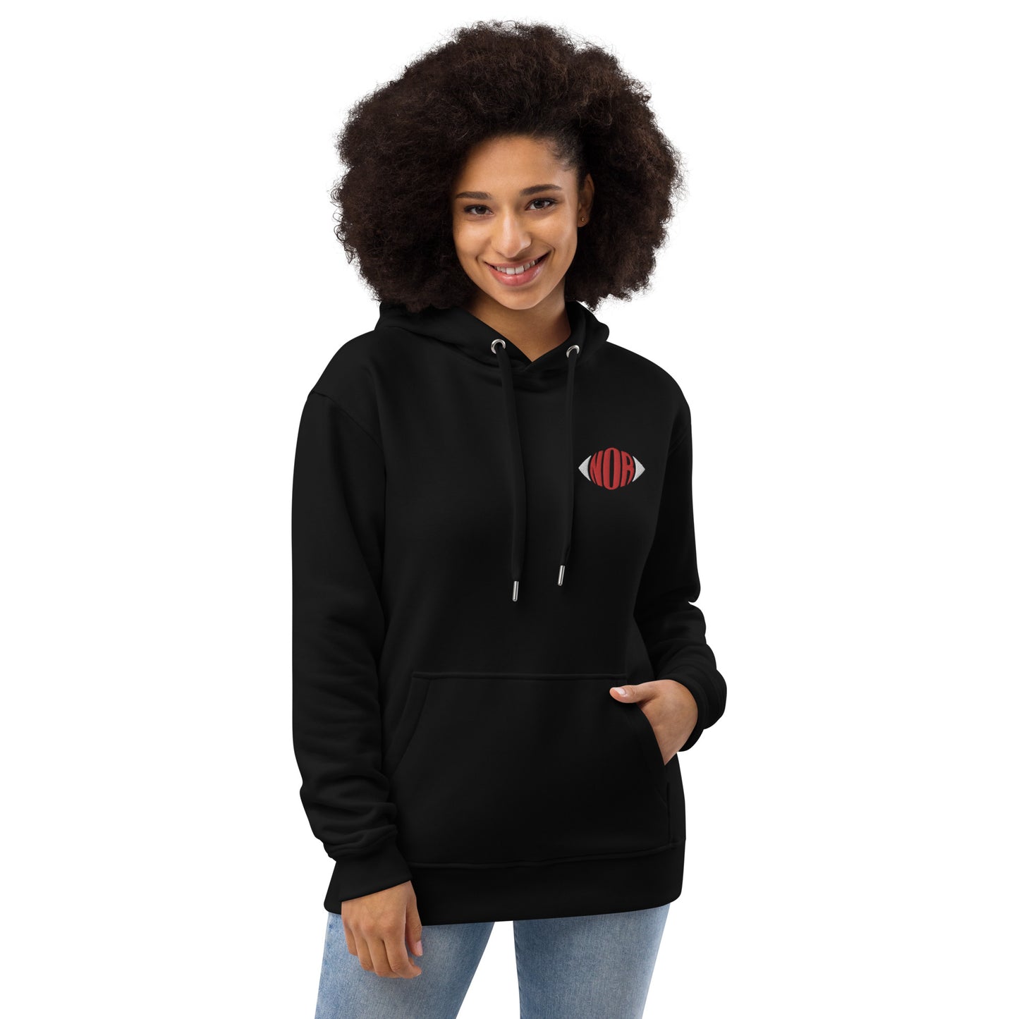 Sudadera con capucha logo bordado premium eco