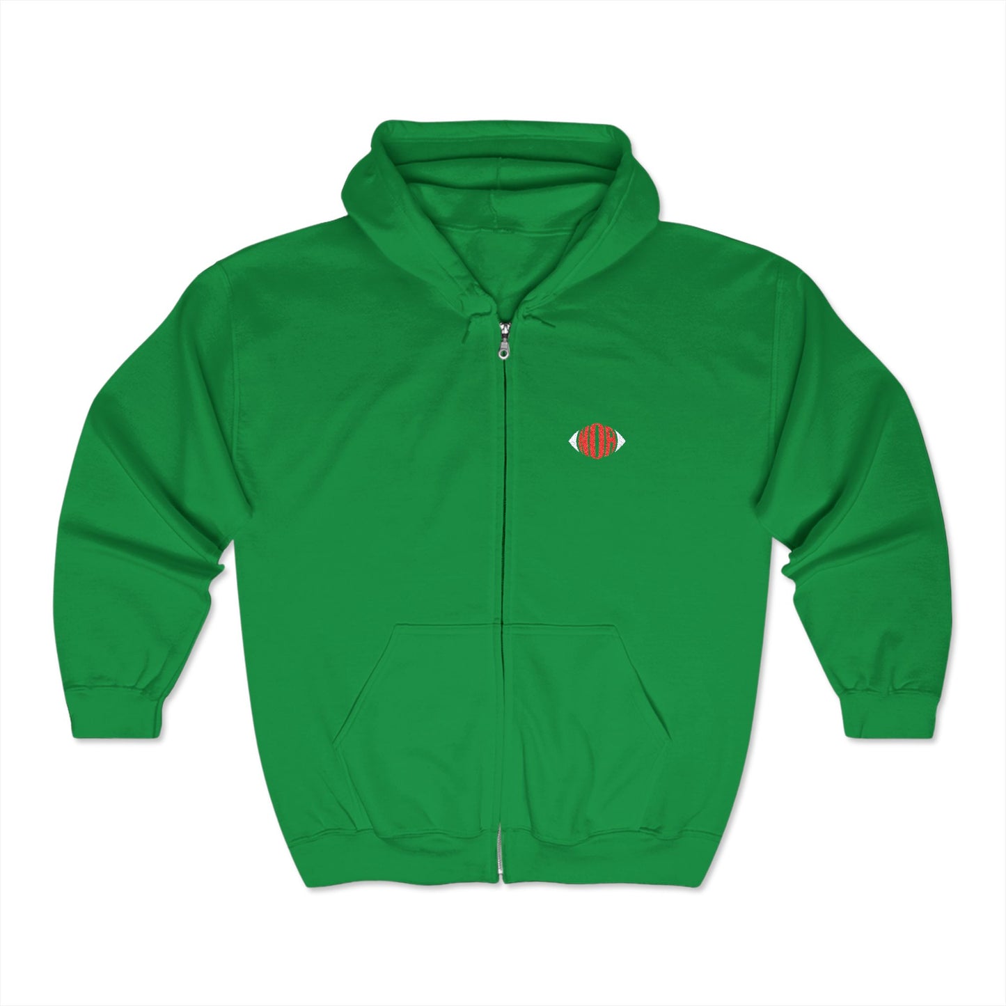 Sudadera con cremallera Bordada